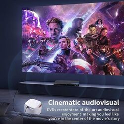 Smart Screen Projector 5G WiFi Bluetooth Quadrangle Trapezoid Design 1080P Android Projector A009